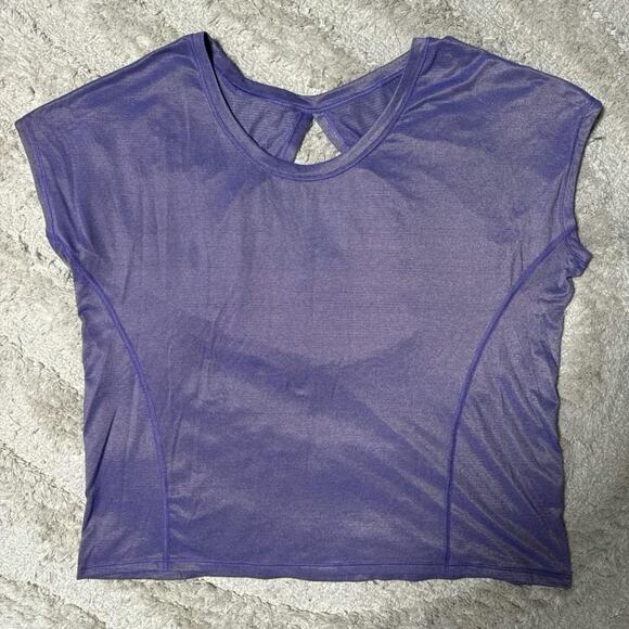 Lululemon Sweaty or Not Crop Tee - Picture 1 of 6